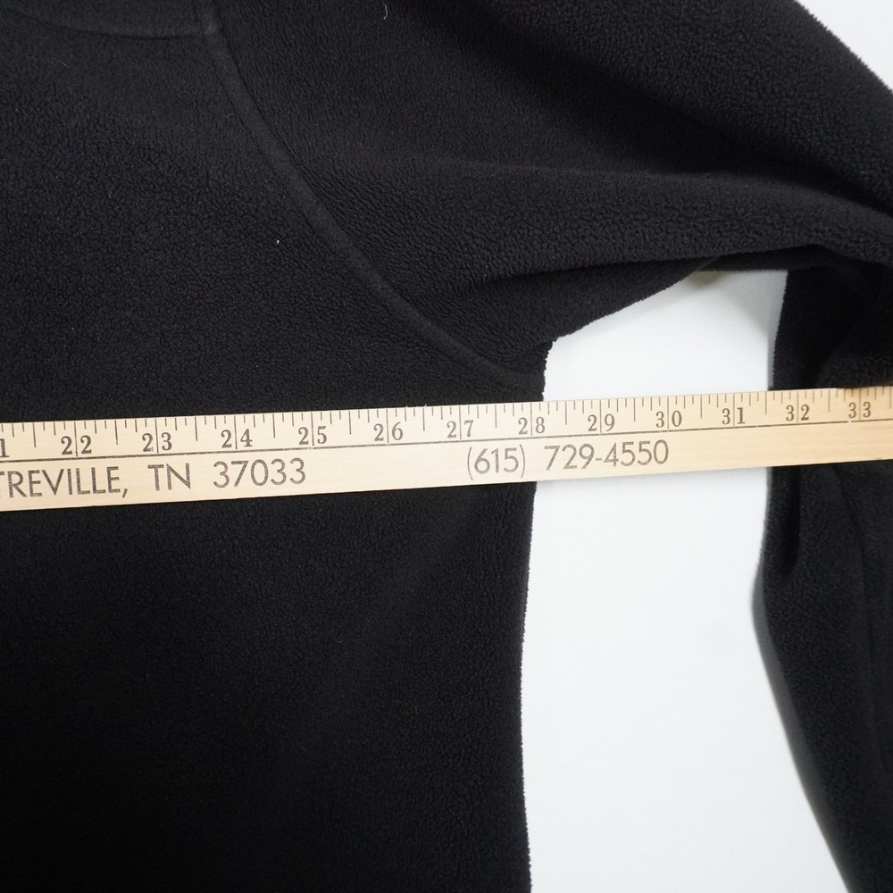 LL‎ Bean Mens XXL Black Full Zip Fleece Jacket Mock Neck 3 Pocket 0FJM3 Hiking - Picture 7 of 8